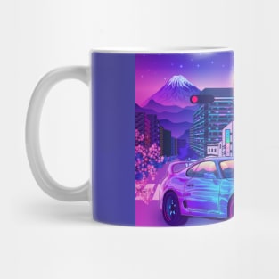 Toyota Supra mk4 Car Synthwave Mug